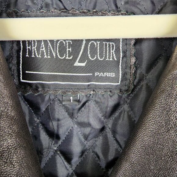 France 2 Cuir Leather Jacket S - Picture 3 of 3